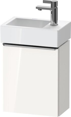 Vanity unit wall-mounted, DE4218L70220000 White High Gloss, Decor, Handle Stainless steel