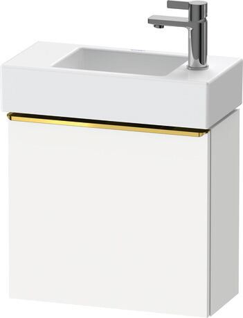 Vanity unit wall-mounted, DE4219L34180000 White Matt, Decor, Handle Gold