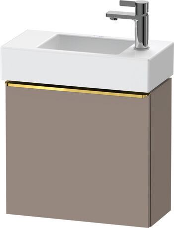 Vanity unit wall-mounted, DE4219L34430000 Basalte Matt, Decor, Handle Gold