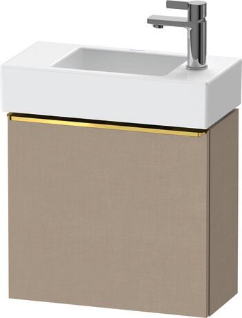 Vanity unit wall-mounted, DE4219L34750000 Linen Matt, Decor, Handle Gold