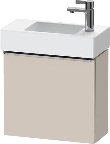 Vanity unit wall-mounted, DE4219L70910000 taupe Matt, Decor, Handle Stainless steel