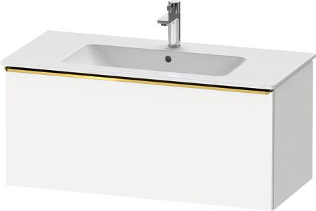 Vanity unit wall-mounted, DE4263034180000 White Matt, Decor, Handle Gold