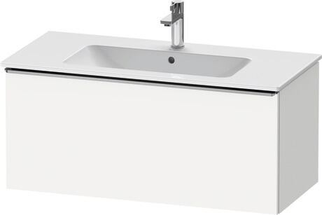 Vanity unit wall-mounted, DE4263070180000 White Matt, Decor, Handle Stainless steel
