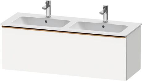 Vanity unit wall-mounted, DE4265004180000 White Matt, Decor, Handle bronze