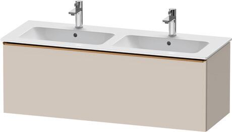 Vanity unit wall-mounted, DE4265004910000 taupe Matt, Decor, Handle bronze