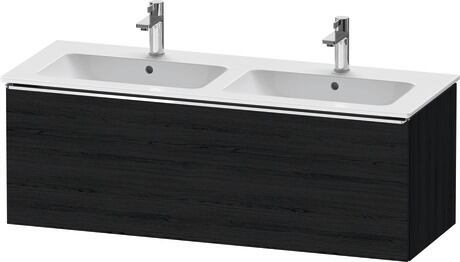 Vanity unit wall-mounted, DE4265010160000 Black oak Matt, Decor, Handle Chrome