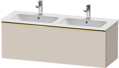 Vanity unit wall-mounted, DE4265034910000 taupe Matt, Decor, Handle Gold
