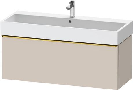 Vanity unit wall-mounted, DE4275034910000 taupe Matt, Decor, Handle Gold
