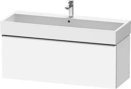 Vanity unit wall-mounted, DE4275070180000 White Matt, Decor, Handle Stainless steel