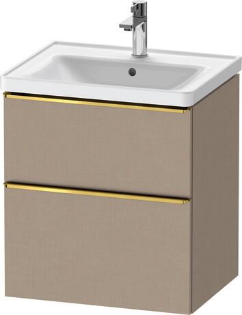 Vanity unit wall-mounted, DE4359034750000 Linen Matt, Decor, Handle Gold