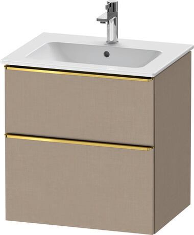 Vanity unit wall-mounted, DE4361034750000 Linen Matt, Decor, Handle Gold