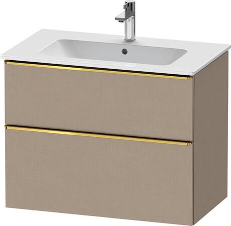 Vanity unit wall-mounted, DE4362034750000 Linen Matt, Decor, Handle Gold
