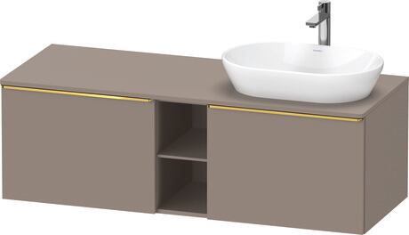 Mueble bajo lavabo para encimera, DE4950R34430000 Basalto Mate, Decoración, Tirador Oro