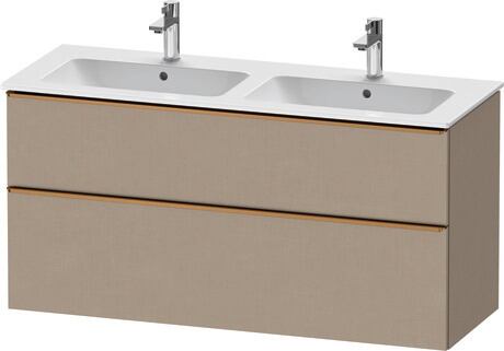 Vanity unit wall-mounted, DE4365004750000 Linen Matt, Decor, Handle bronze