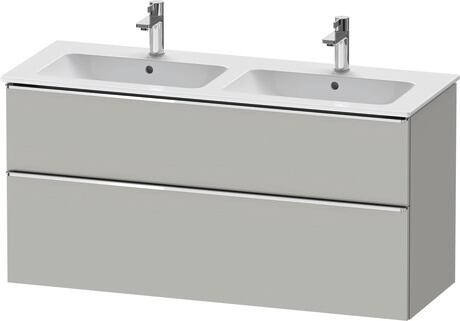 Vanity unit wall-mounted, DE4365010070000 Concrete grey Matt, Decor, Handle Chrome