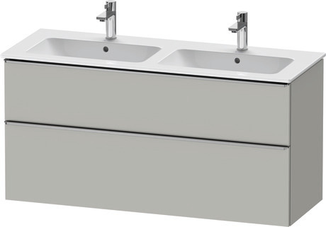 Vanity unit wall-mounted, DE4365070070000 Concrete grey Matt, Decor, Handle Stainless steel