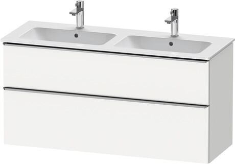 Vanity unit wall-mounted, DE4365070180000 White Matt, Decor, Handle Stainless steel