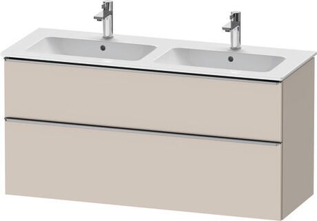 Vanity unit wall-mounted, DE4365070910000 taupe Matt, Decor, Handle Stainless steel