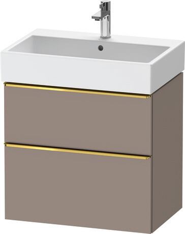 Vanity unit wall-mounted, DE4372034430000 Basalte Matt, Decor, Handle Gold