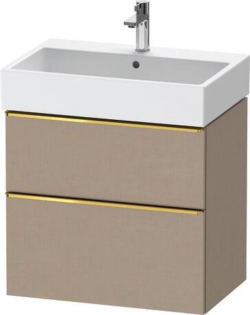 Vanity unit wall-mounted, DE4372034750000 Linen Matt, Decor, Handle Gold