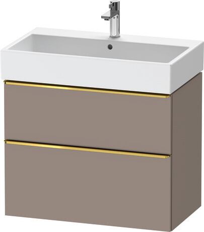 Vanity unit wall-mounted, DE4373034430000 Basalte Matt, Decor, Handle Gold