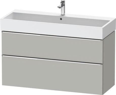 Vanity unit wall-mounted, DE4375010070000 Concrete grey Matt, Decor, Handle Chrome