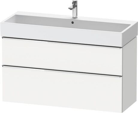 Vanity unit wall-mounted, DE4375010180000 White Matt, Decor, Handle Chrome