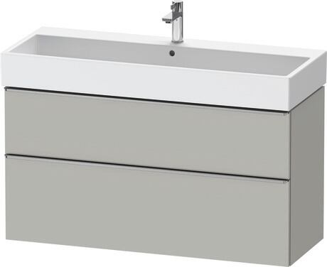 Vanity unit wall-mounted, DE4375070070000 Concrete grey Matt, Decor, Handle Stainless steel
