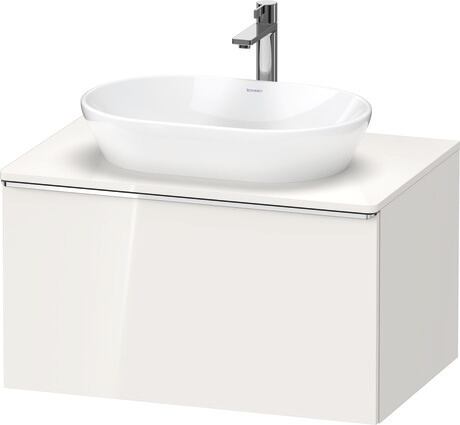 Mueble bajo lavabo para encimera, DE4947010220000 Blanco Brillante, Decoración, Tirador Cromado