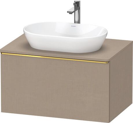 Mueble bajo lavabo para encimera, DE4947034750000 Lino Mate, Decoración, Tirador Oro