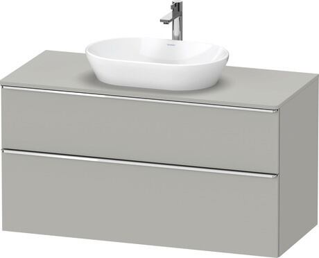 Console vanity unit wall-mounted, DE4969010070000 Concrete grey Matt, Decor, Handle Chrome