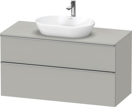 Console vanity unit wall-mounted, DE4969070070000 Concrete grey Matt, Decor, Handle Stainless steel