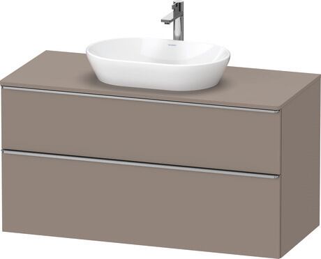 Console vanity unit wall-mounted, DE4969070430000 Basalte Matt, Decor, Handle Stainless steel