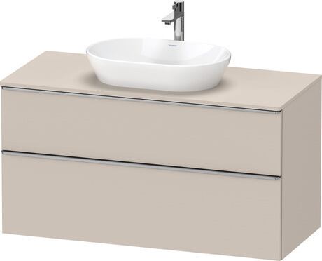 Console vanity unit wall-mounted, DE4969070910000 taupe Matt, Decor, Handle Stainless steel