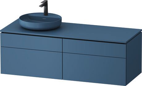Console vanity unit wall-mounted, VT4870LHBHB0000 Parlour blue Matt, Lacquer