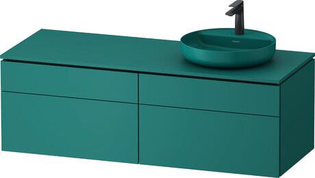 Console vanity unit wall-mounted, VT4870RHAHA0000 Green blue Matt, Lacquer