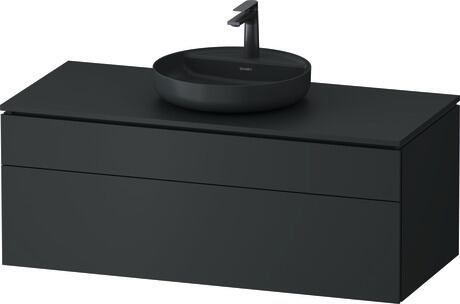 Console vanity unit wall-mounted, VT48820HEHE0000 Dark grey Matt, Lacquer
