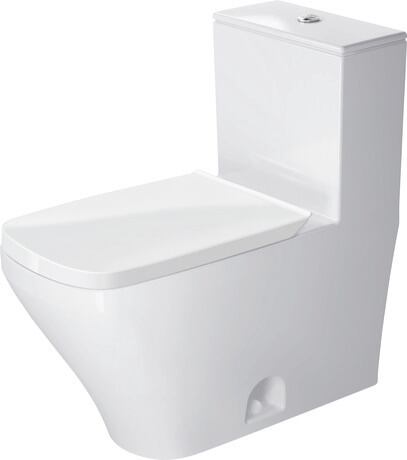 One-piece toilet, 2157010085 White High Gloss, Single Flush, Flush water quantity: 4,8 l, Flush operation position: Top