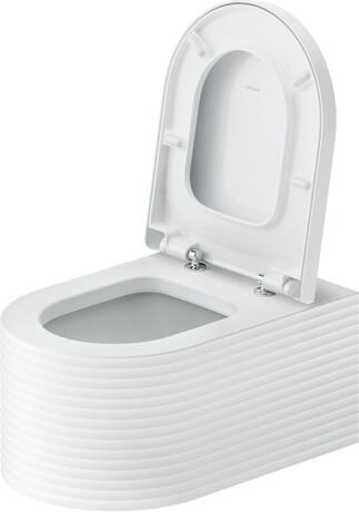 Wall-mounted toilet, 250509FF00 Interior colour White High Gloss, Exterior colour White Satin Matt