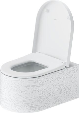Wall-mounted toilet, 250609FF00 Interior colour White High Gloss, Exterior colour White Satin Matt