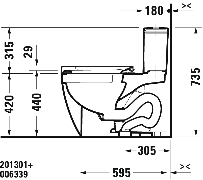 One-piece toilet, 201301