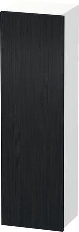 高浴柜, DS1219L1618 铰链位置: 左, 门板: 黑色橡木 哑光, 饰面, 主体: 白色 哑光, 饰面