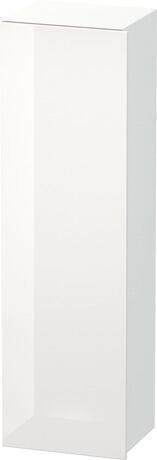 高浴柜, DS1219L2218 铰链位置: 左, 门板: 白色 高光, 饰面, 主体: 白色 哑光, 饰面