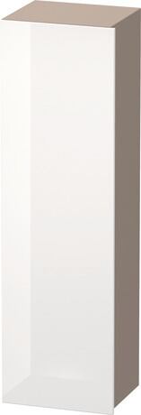 高浴柜, DS1219L2243 铰链位置: 左, 门板: 白色 高光, 饰面, 主体: 玄武岩色 哑光, 饰面