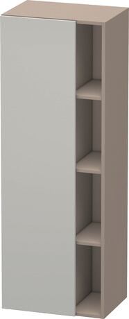 Tall cabinet, DS1239L0743 Hinge position: Left, Front: Concrete grey Matt, Decor, Corpus: Basalte Matt, Decor