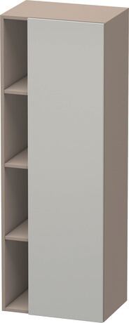 Tall cabinet, DS1239R0743 Hinge position: Right, Front: Concrete grey Matt, Decor, Corpus: Basalte Matt, Decor