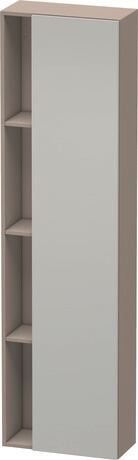 高浴柜, DS1248R0743 铰链位置: 右, 门板: 混凝土灰 哑光, 饰面, 主体: 玄武岩色 哑光, 饰面