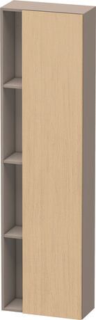 Tall cabinet, DS1248R3043 Hinge position: Right, Front: Natural oak Matt, Decor, Corpus: Basalte Matt, Decor
