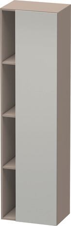 Tall cabinet, DS1249R0743 Hinge position: Right, Front: Concrete grey Matt, Decor, Corpus: Basalte Matt, Decor