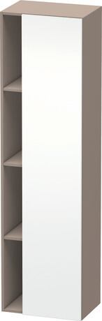 Tall cabinet, DS1249R1843 Hinge position: Right, Front: White Matt, Decor, Corpus: Basalte Matt, Decor